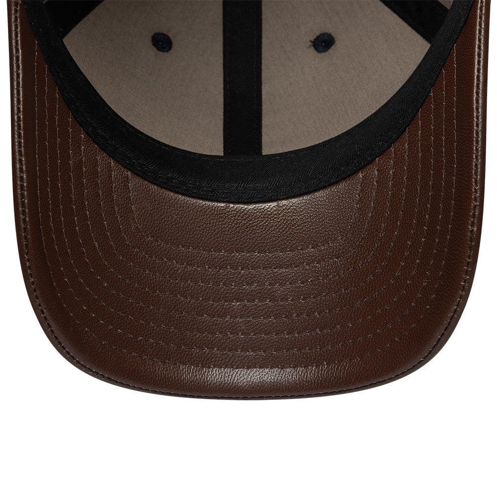 New Era NY Yankees 9FORTY Leather Visor M-Crown Cap