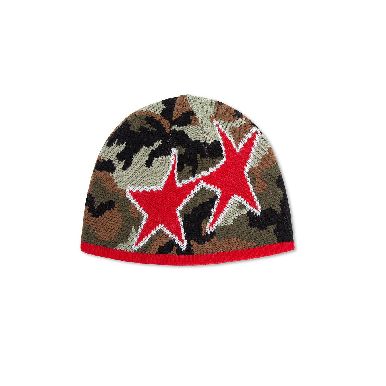 Twojeys Reversible Icon Camo Red Beanie Camo/Red
