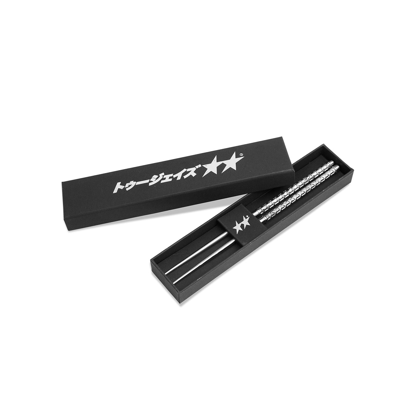 Twojeys TJ Monogram Chopsticks Silver