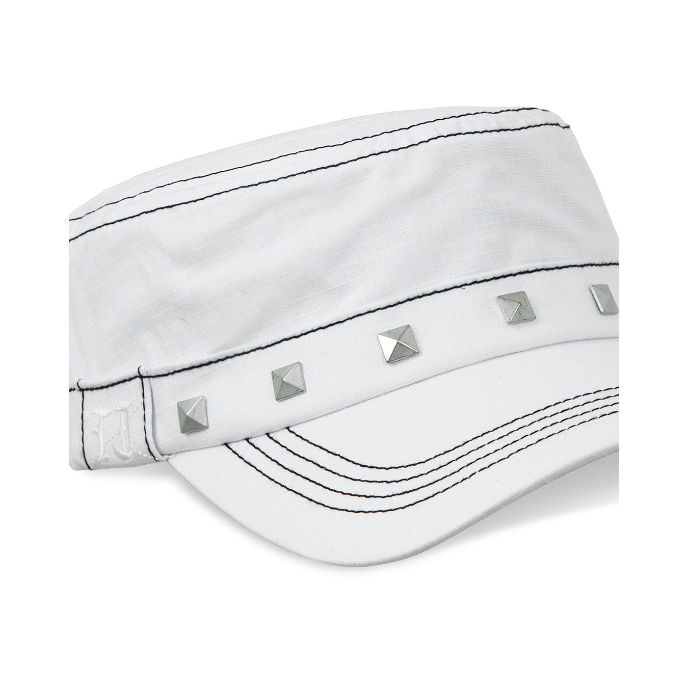 Twojeys Studded Guerrilla Cap White