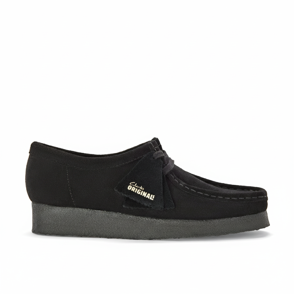Clarks Originals Wallabee Black Suede Damen