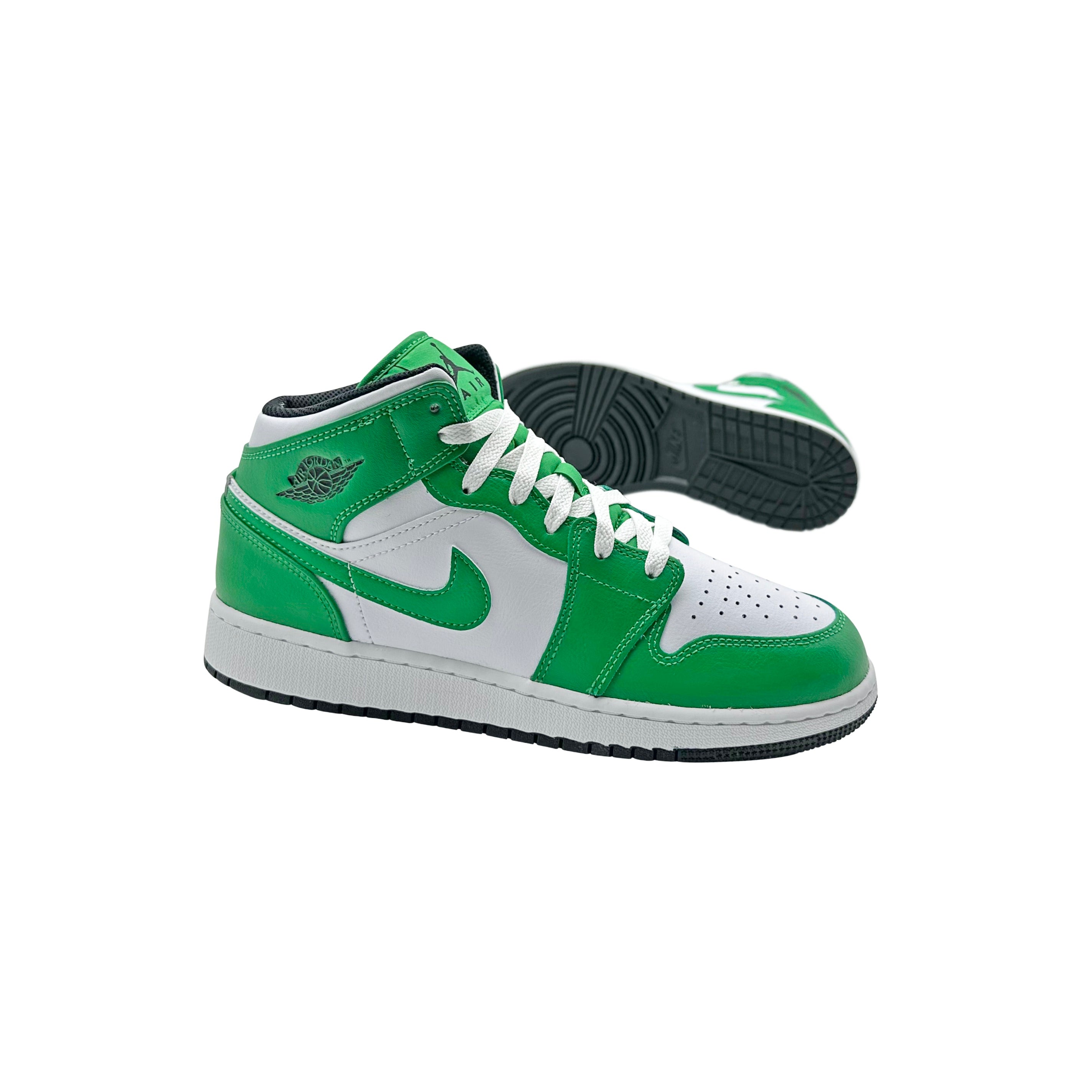 Nike Air Jordan 1 Mid Lucky Green GS