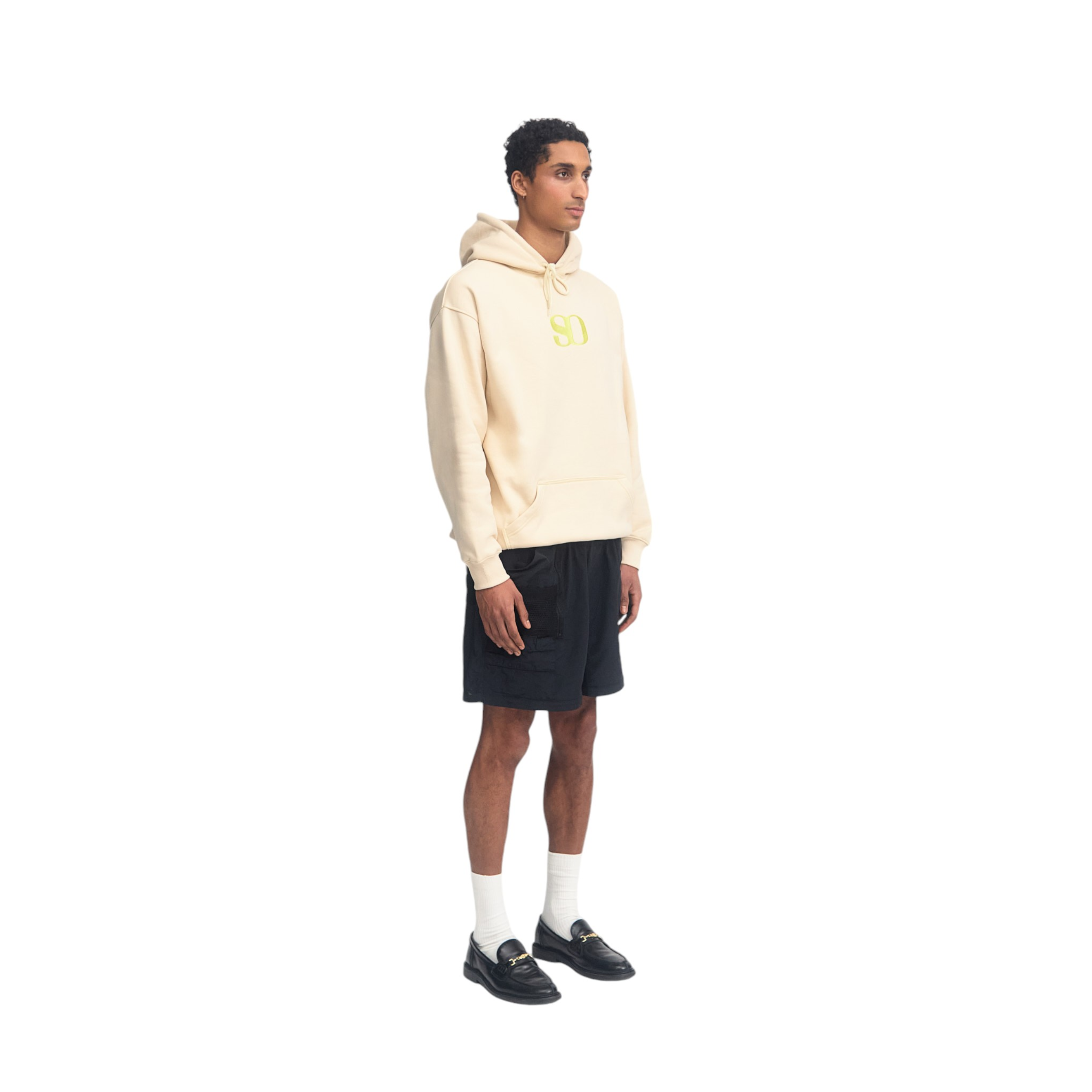 Sleep Over Contrast Monogram Hoodie