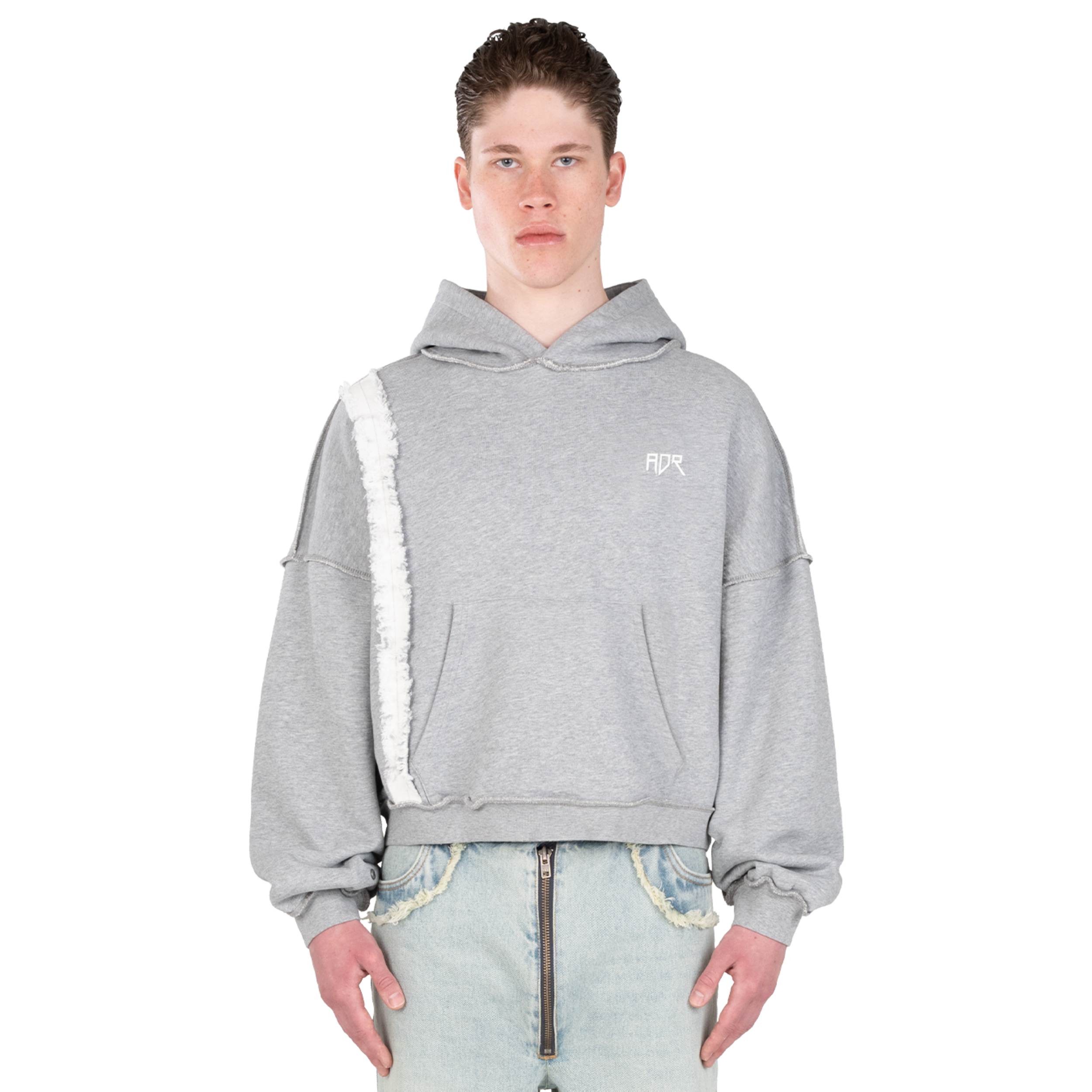Atelier De Roupa Logo Hoodie Washed Grey