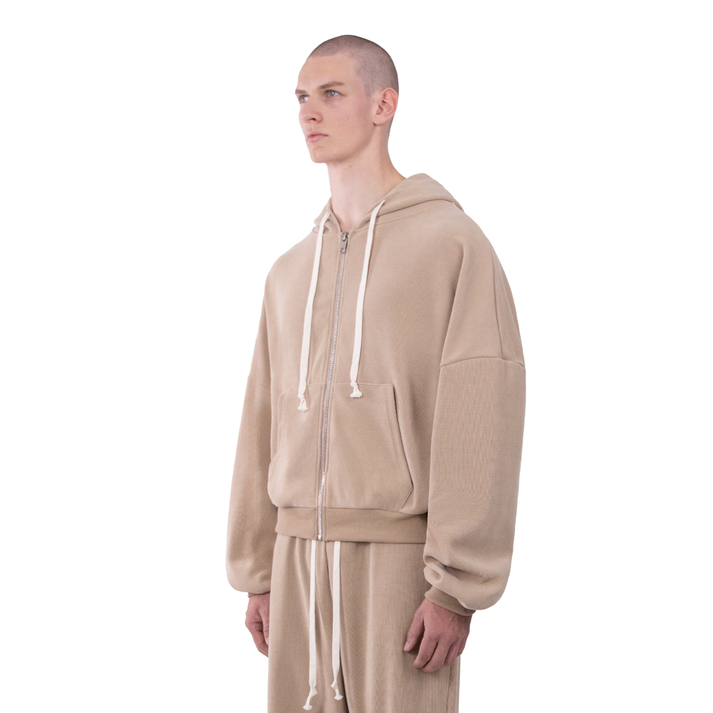 Atelier De Roupa Lanik 2.0 Zip Hoodie Beige