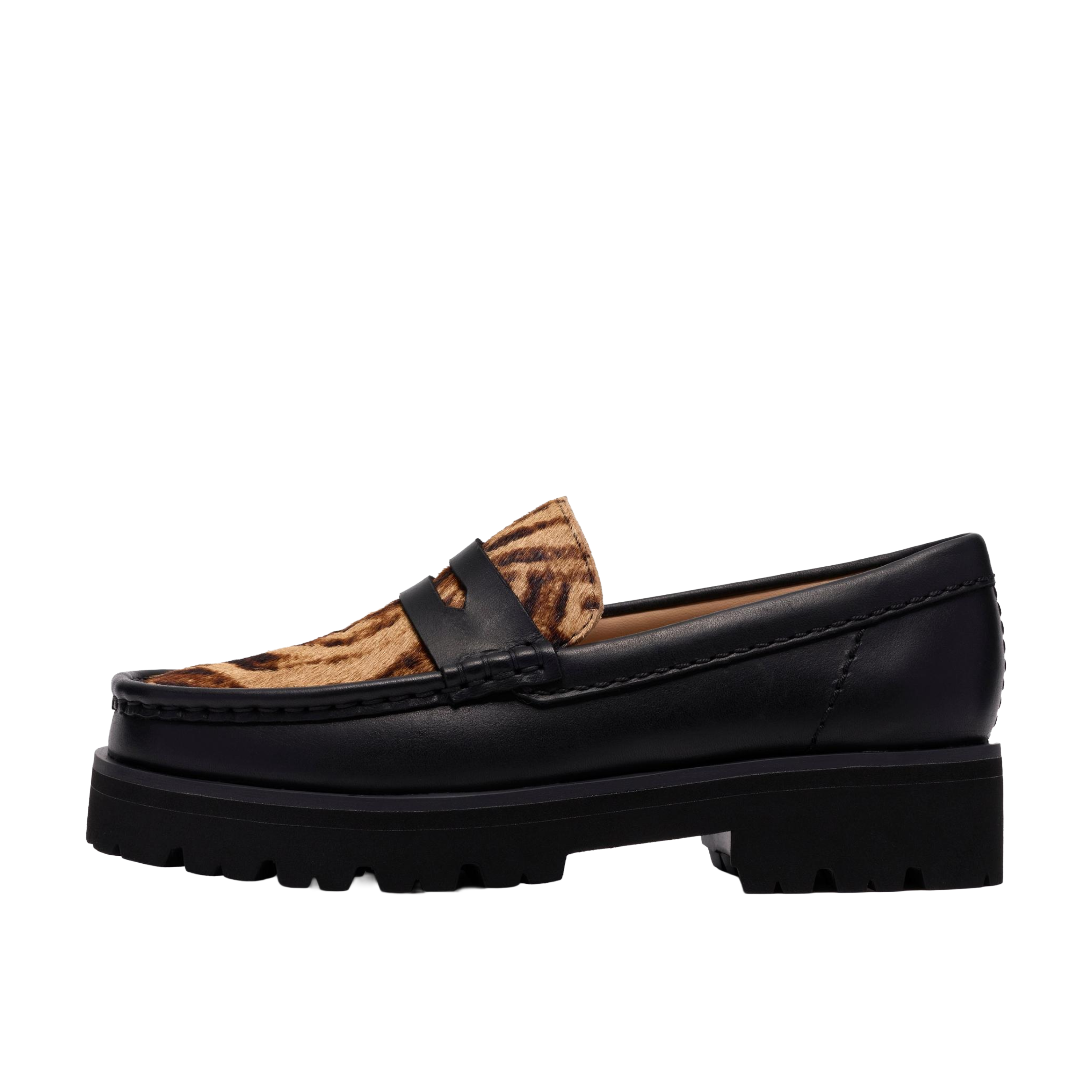 Clarks Originals Yukoner Penny Black Combi Leather Wmns