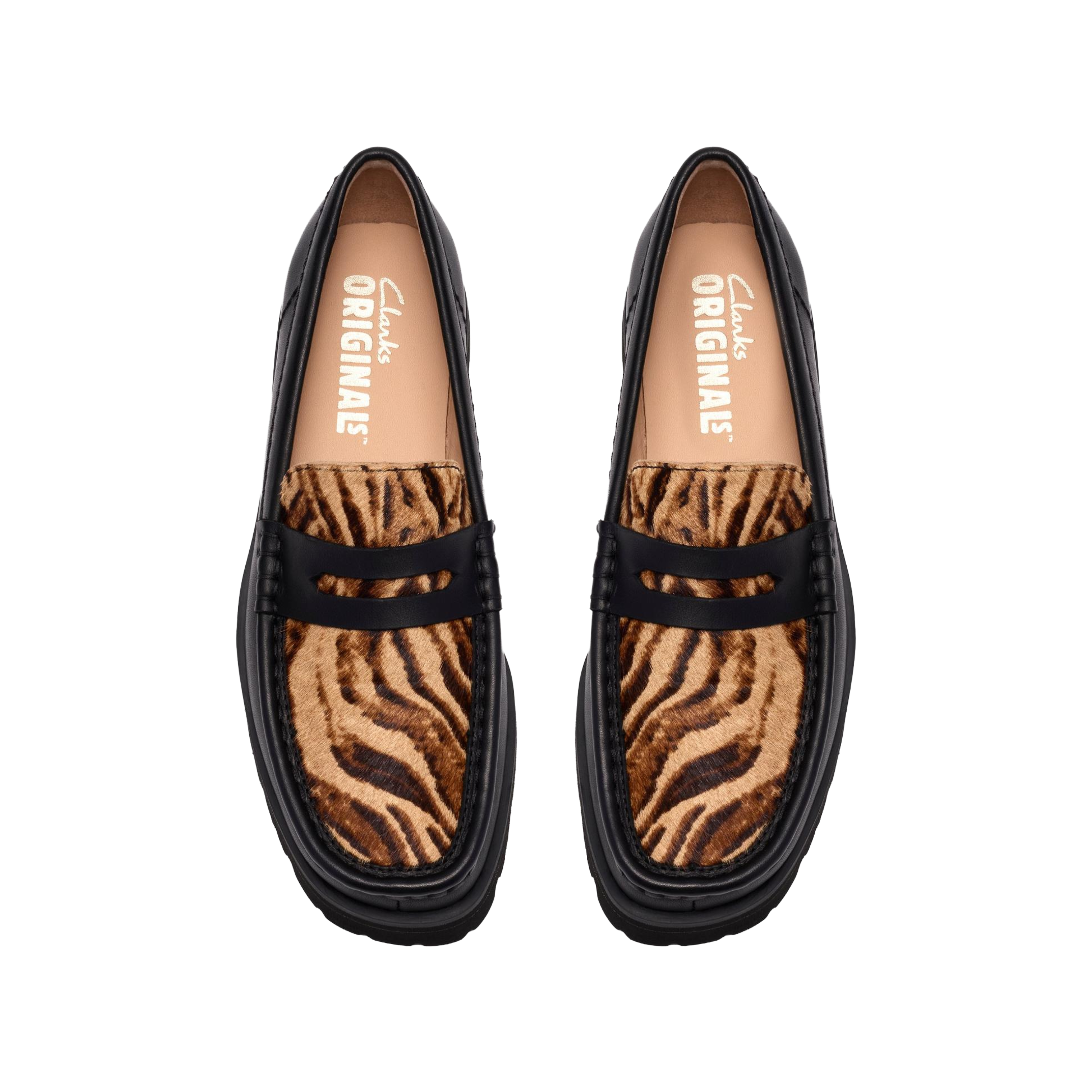 Clarks Originals Yukoner Penny Black Combi Leather Wmns