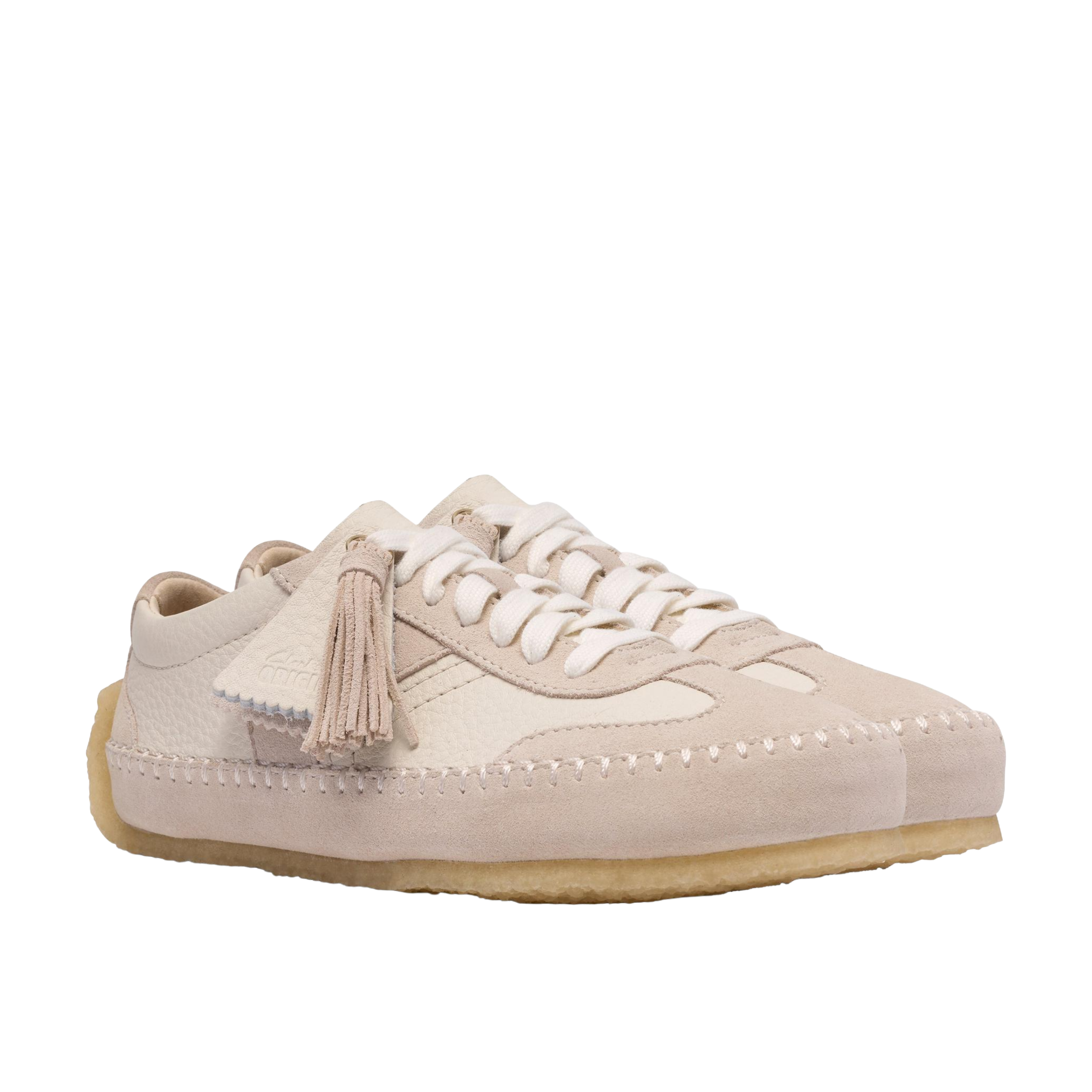 Clarks Originals Tor Low Off White Suede Wmns