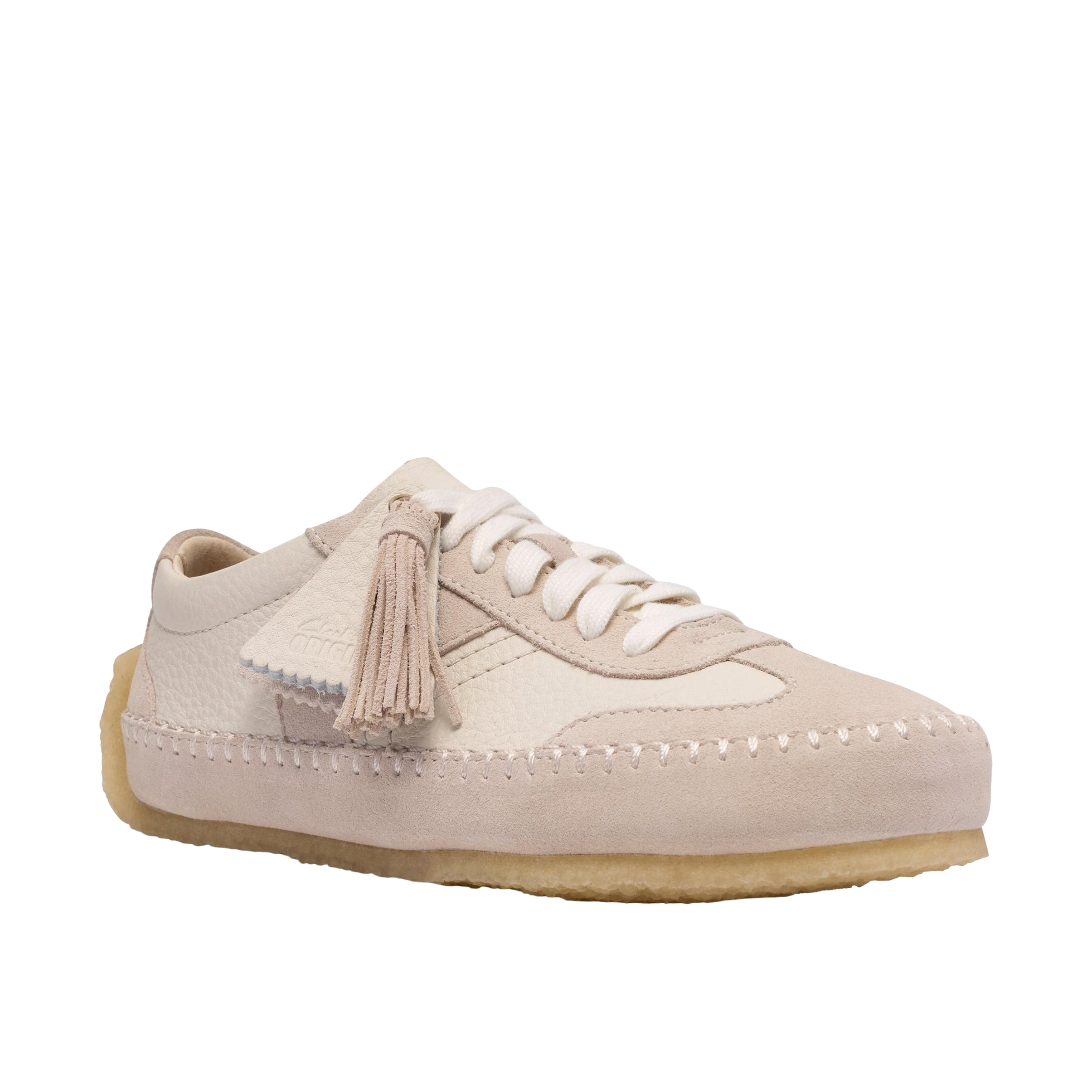 Clarks Originals Tor Low Off White Suede Wmns