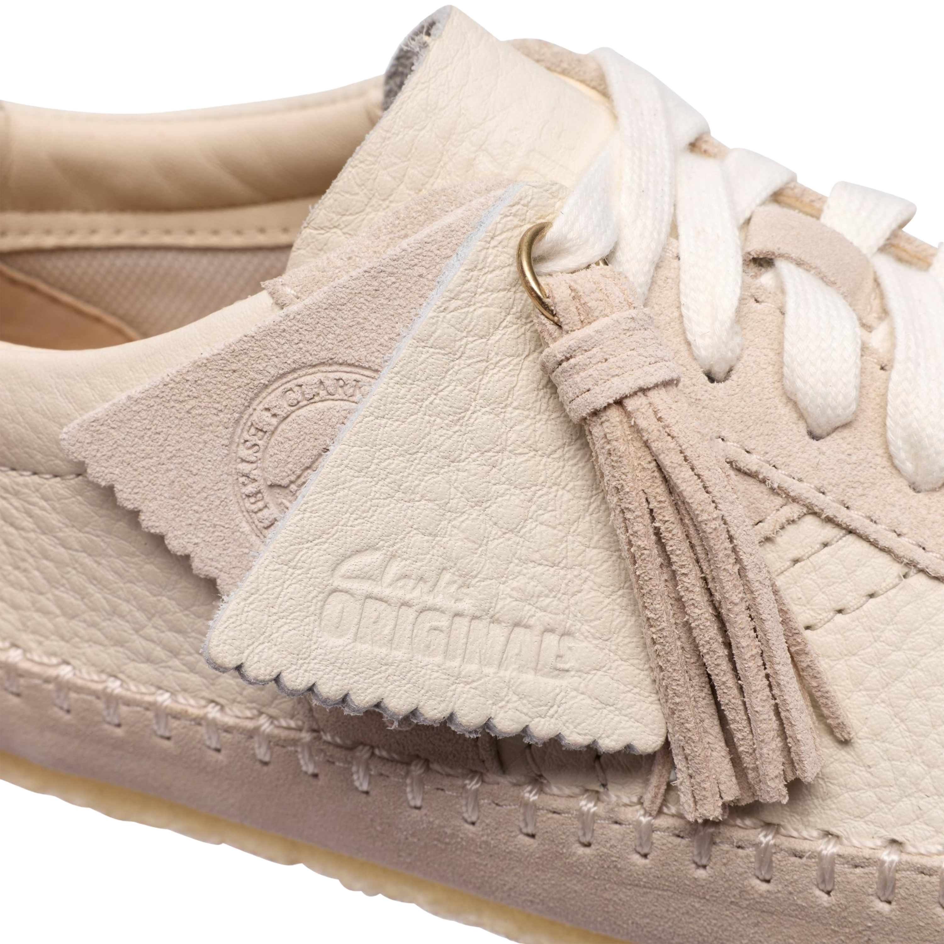 Clarks Originals Tor Low Off White Suede Wmns