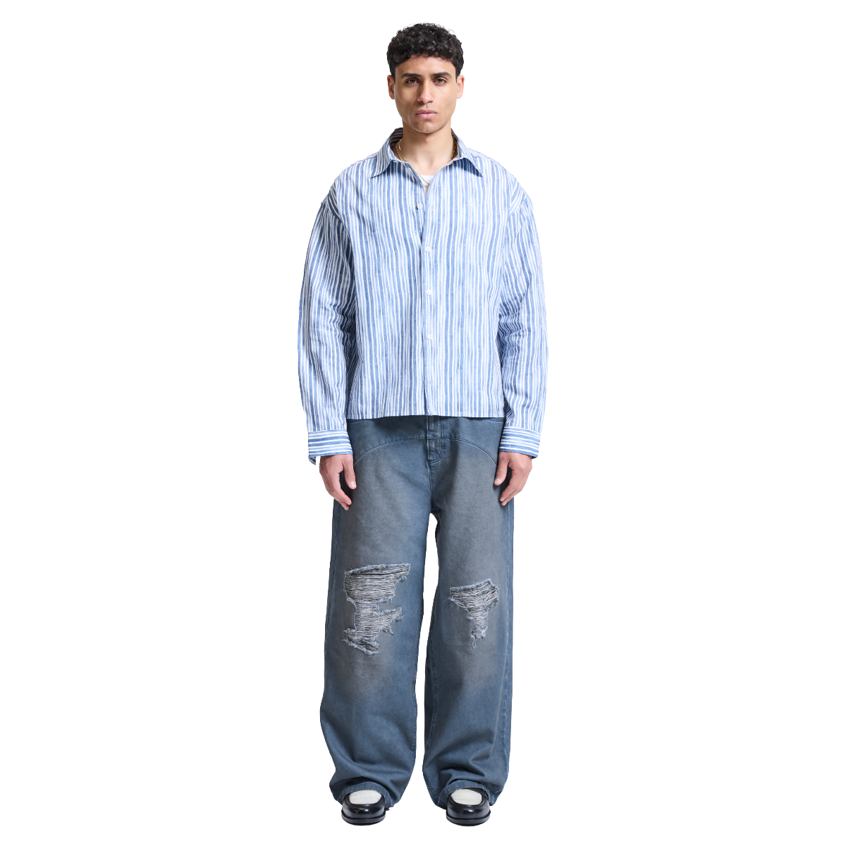Reternity Watercolor Shirt Blue