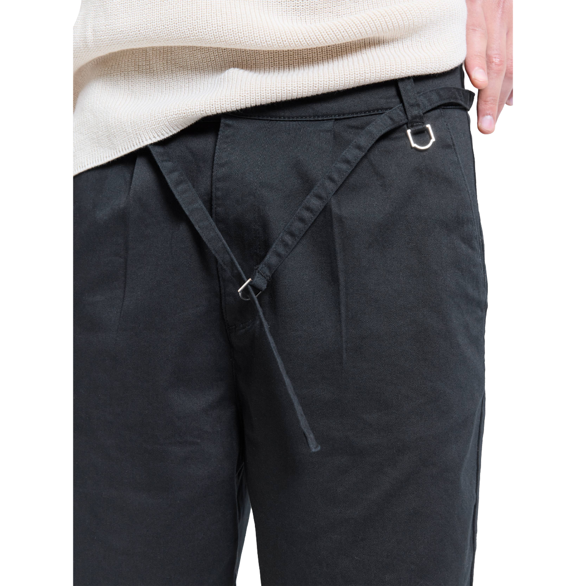 Reternity Pleated Chino Shorts Black