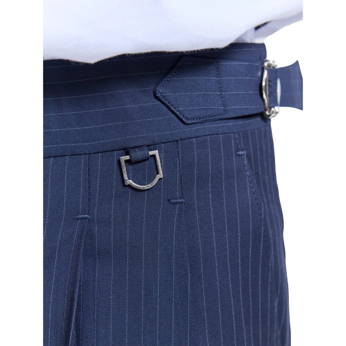 Reternity Tailored Baggy Shorts Pinstripe Blue