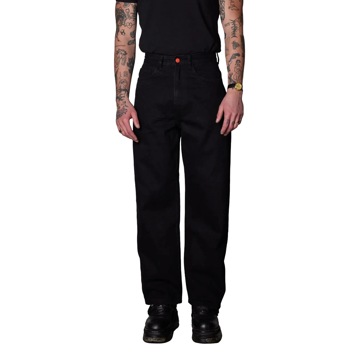 BeWider Super Loose Baggy Denim Schwarz