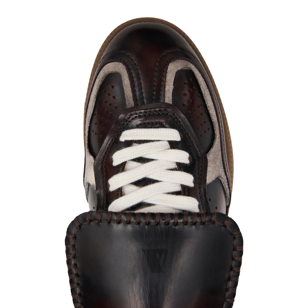 Alohas Tb.490 Club Brushed Dark Chocolate Leather Sneakers