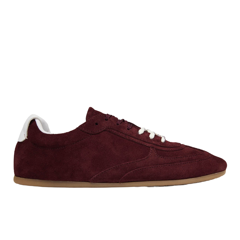Alohas Tb.24 Suede Burgundy Leather Sneakers