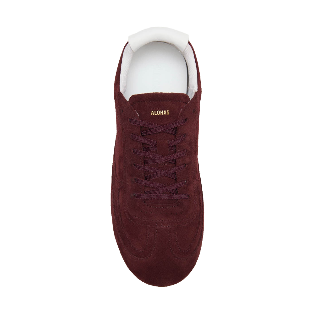 Alohas Tb.24 Suede Burgundy Leather Sneakers