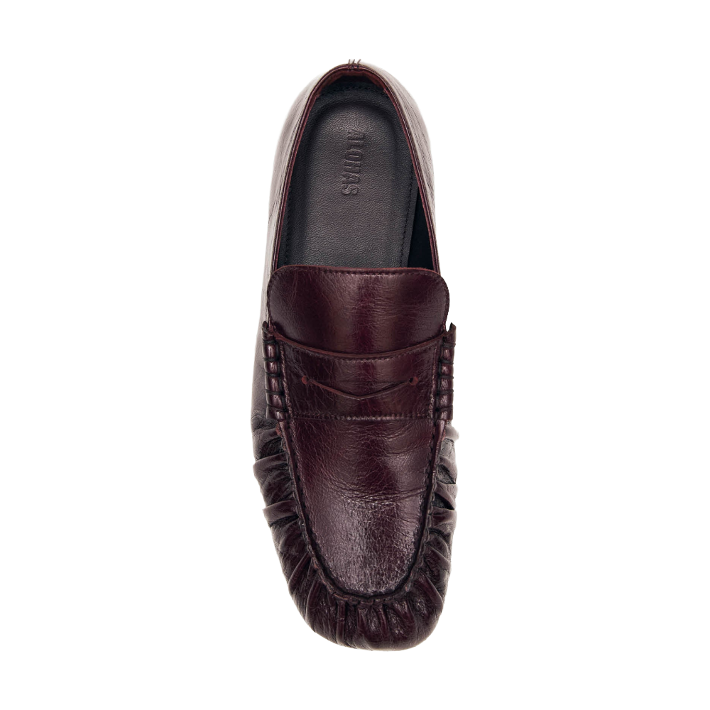 Alohas Aven Rift Burgundy Leather Loafers