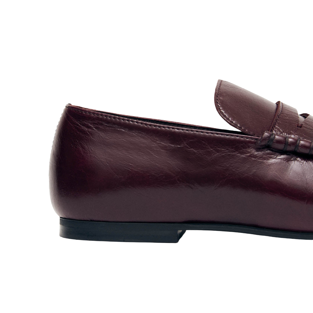 Alohas Aven Rift Burgundy Leather Loafers