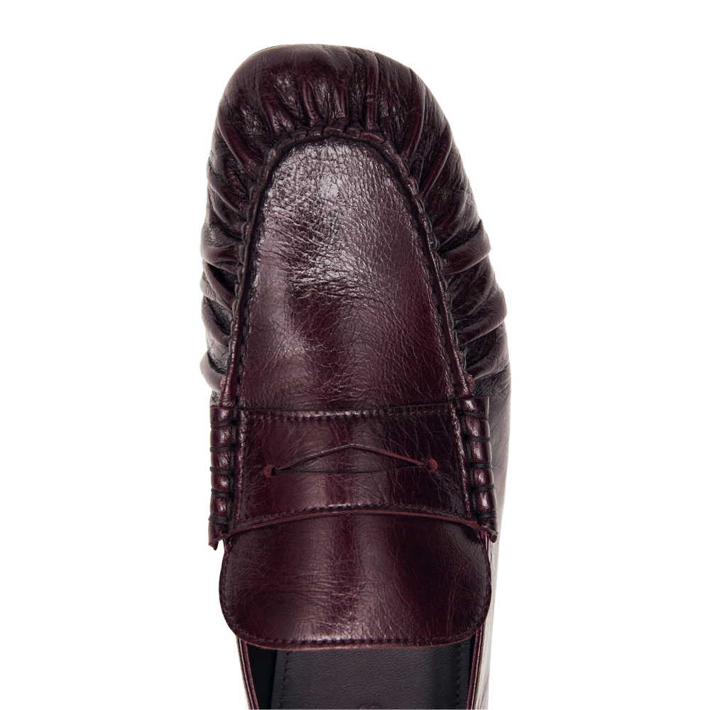 Alohas Aven Rift Burgundy Leather Loafers
