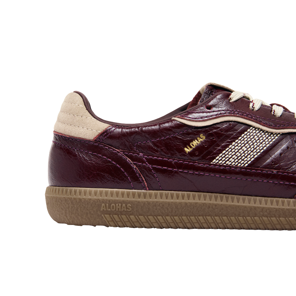 Alohas Tb.490 Patent Burgundy Leather Sneakers