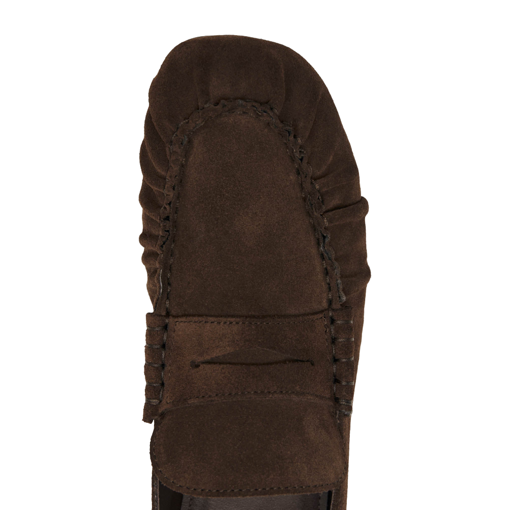 Alohas Aven Suede Brown Leather Loafers