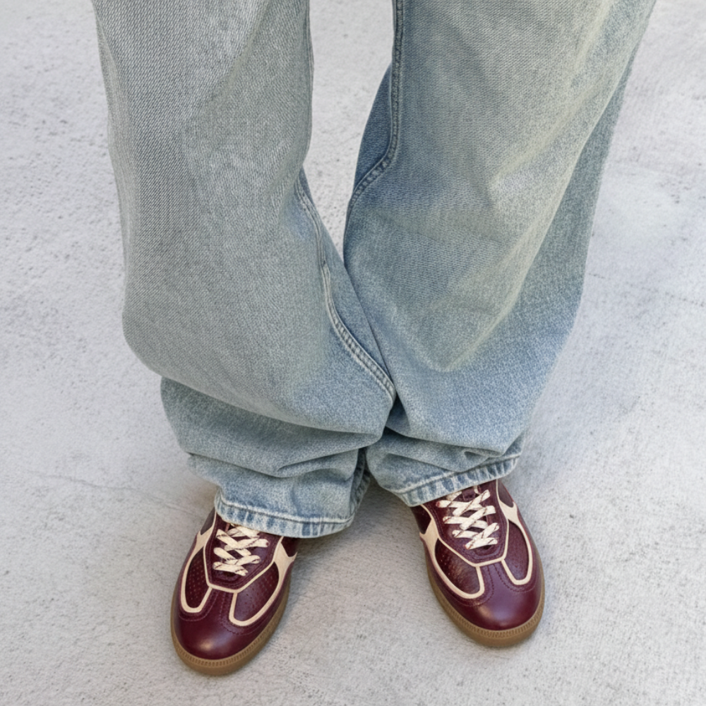 Alohas Tb.490 Patent Burgundy Leather Sneakers