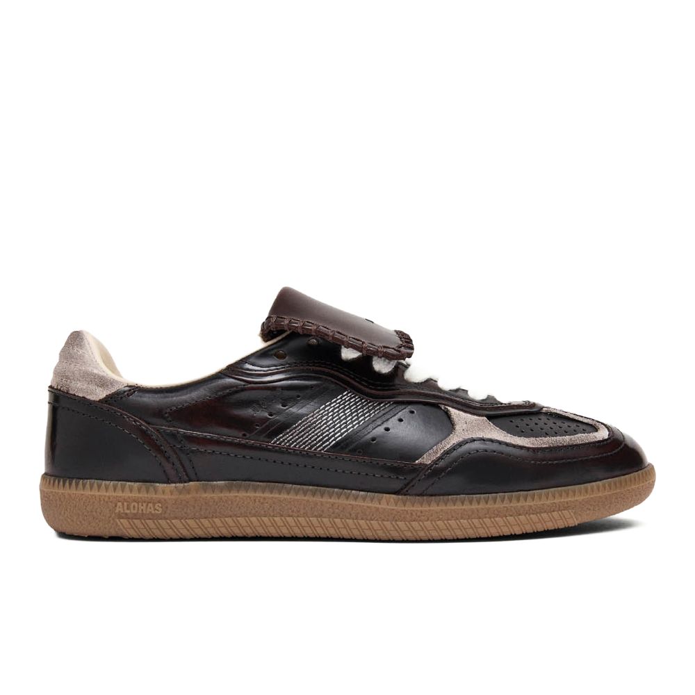 Alohas Tb.490 Club Brushed Dark Chocolate Leather Sneakers