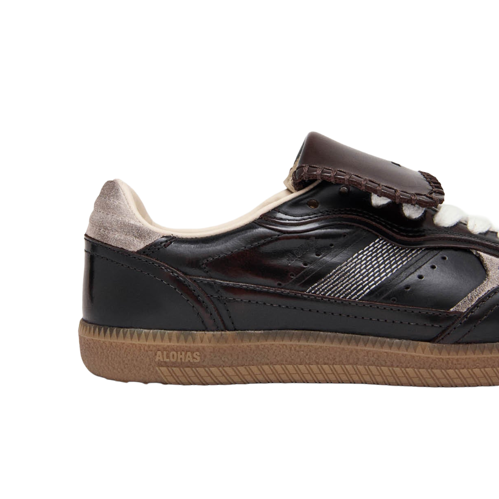 Alohas Tb.490 Club Brushed Dark Chocolate Leather Sneakers