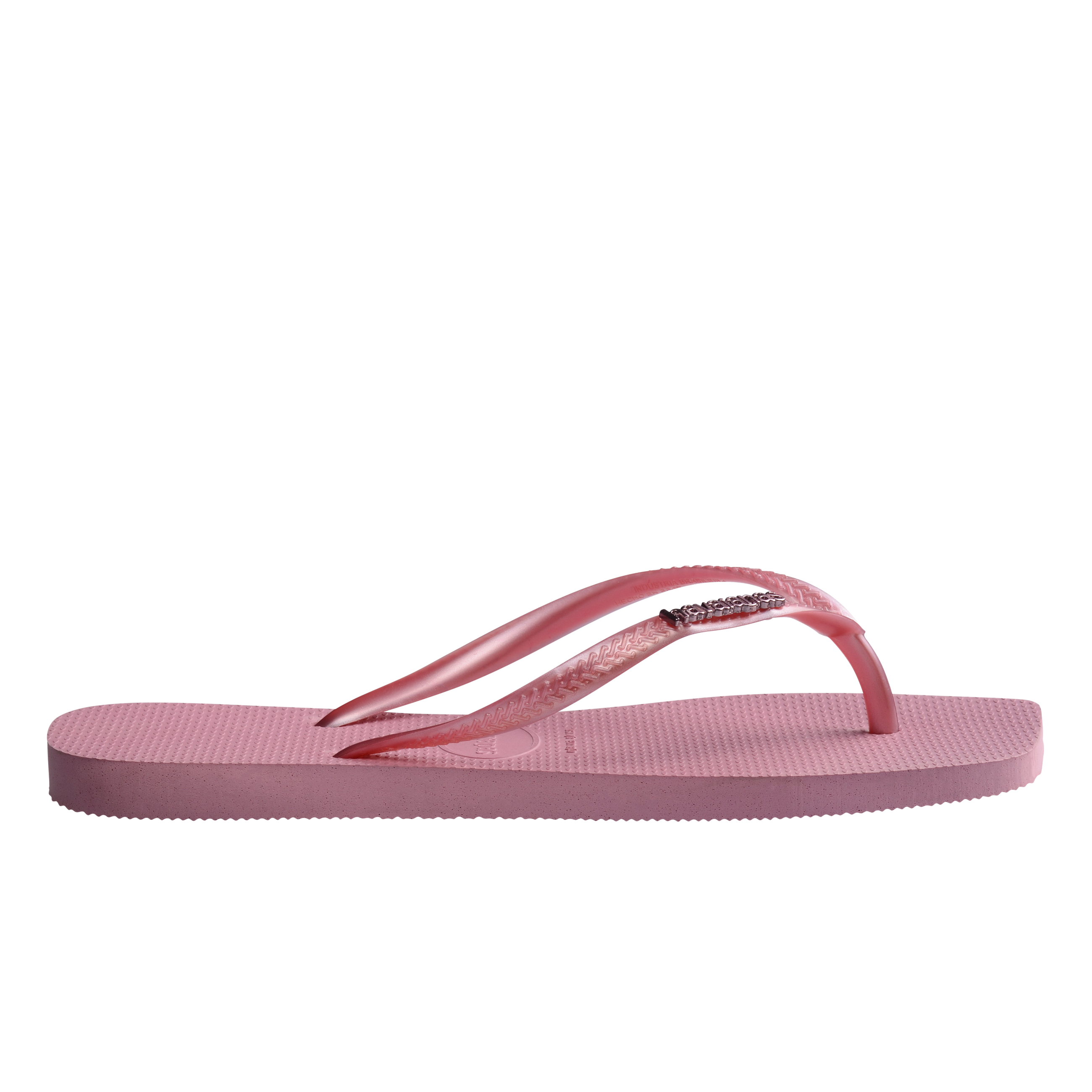 Havaianas Flip Flop Square Logo Metallic Pink Damen