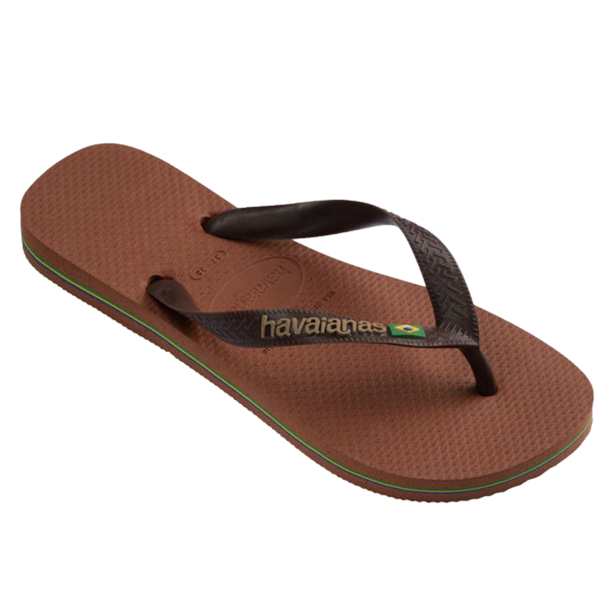 Havaianas Flip Flop Brasil Logo Brown