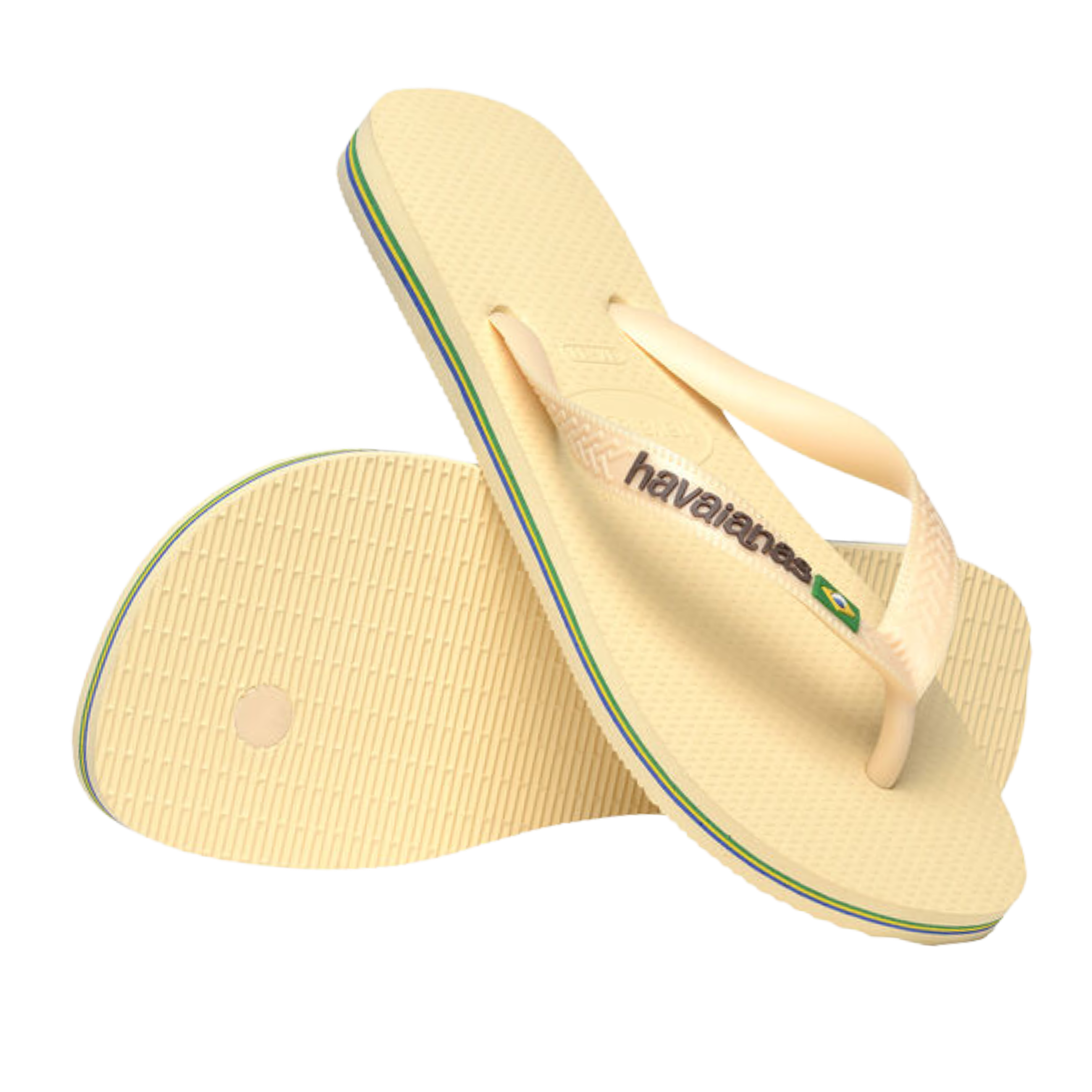 Havaianas Flip Flops Brasil Logo Butter Yellow