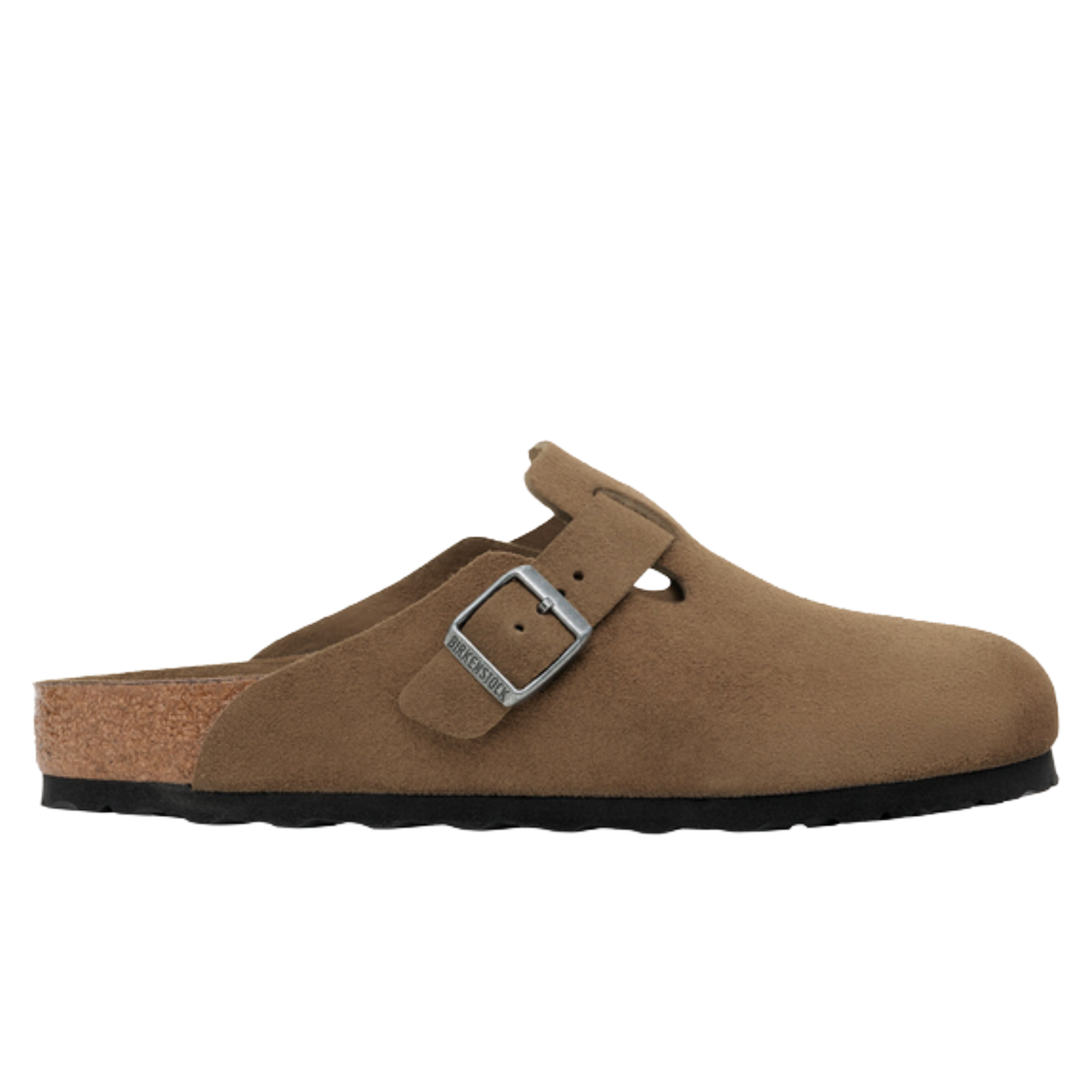 Birkenstock Boston Soft Footbed Suede Leather Unisex Dark Tea Tonal