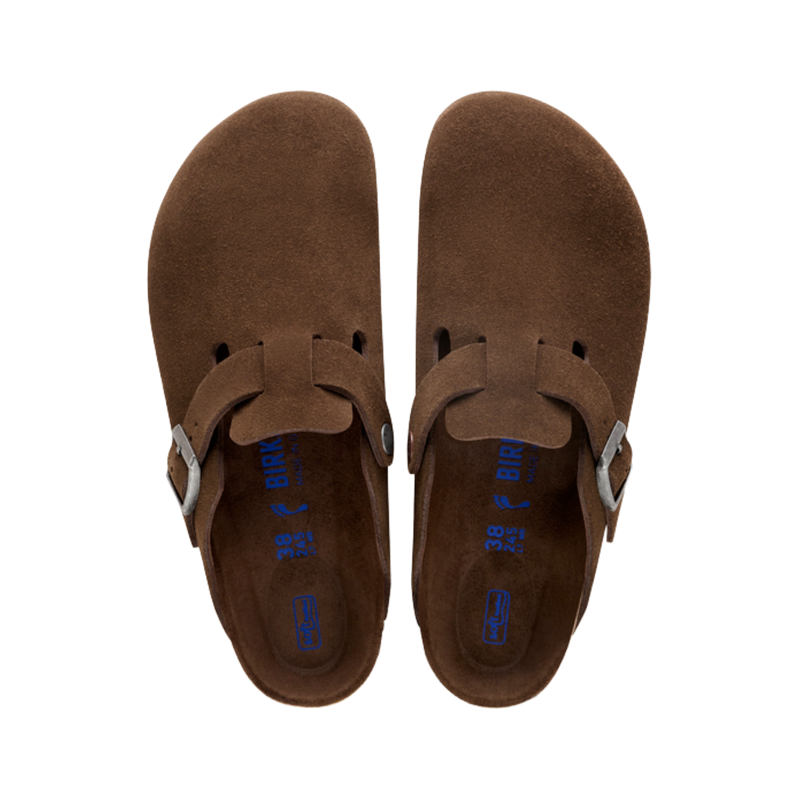 Birkenstock Boston Soft Footbed Suede Leather Unisex Carafe Tonal Fb Narrow