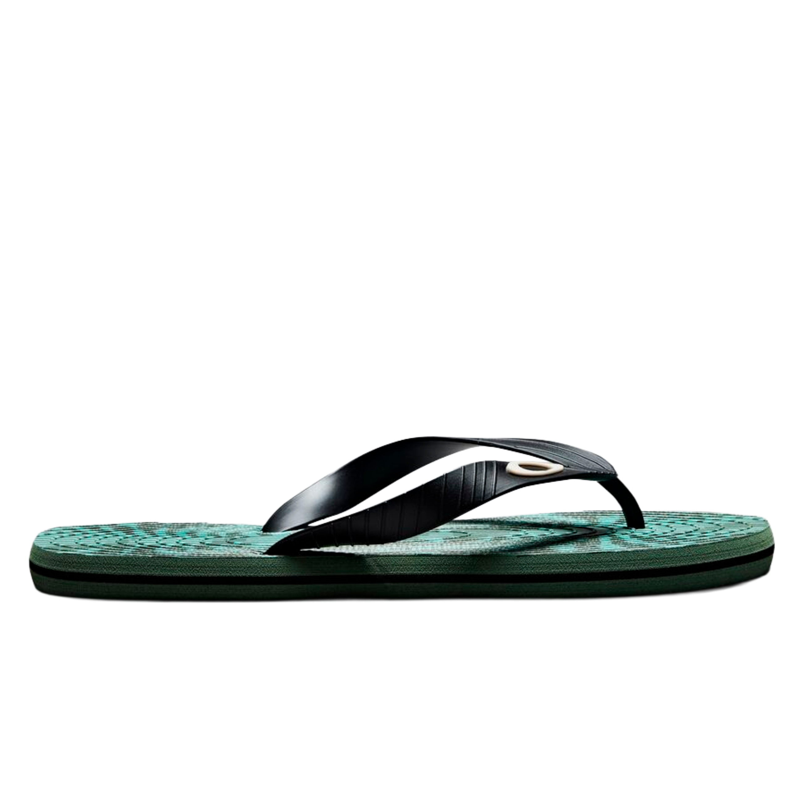 Oakley Catalina Flip Flop Faded Green Hibiscus Str