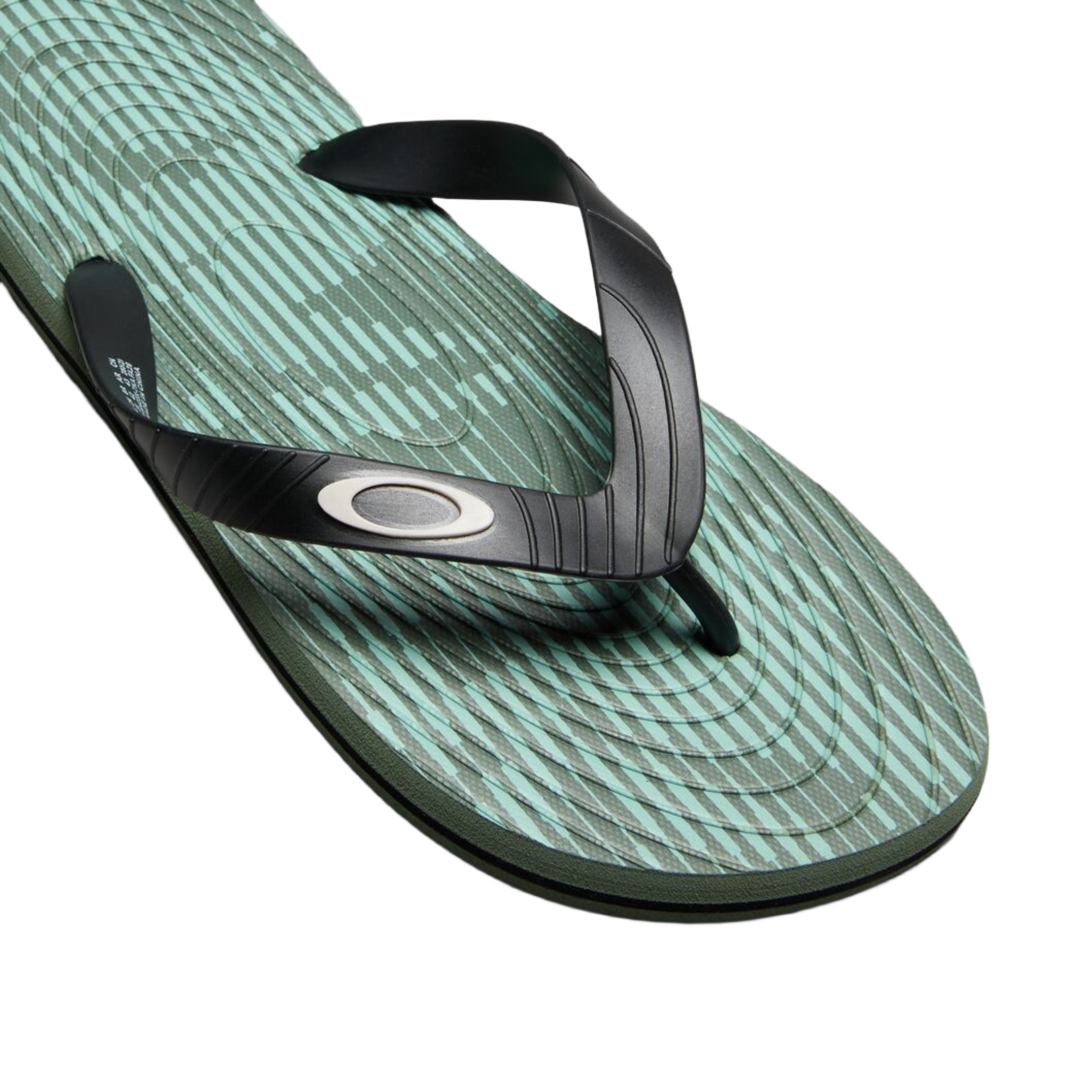 Oakley Catalina Flip Flop Faded Green Hibiscus Str