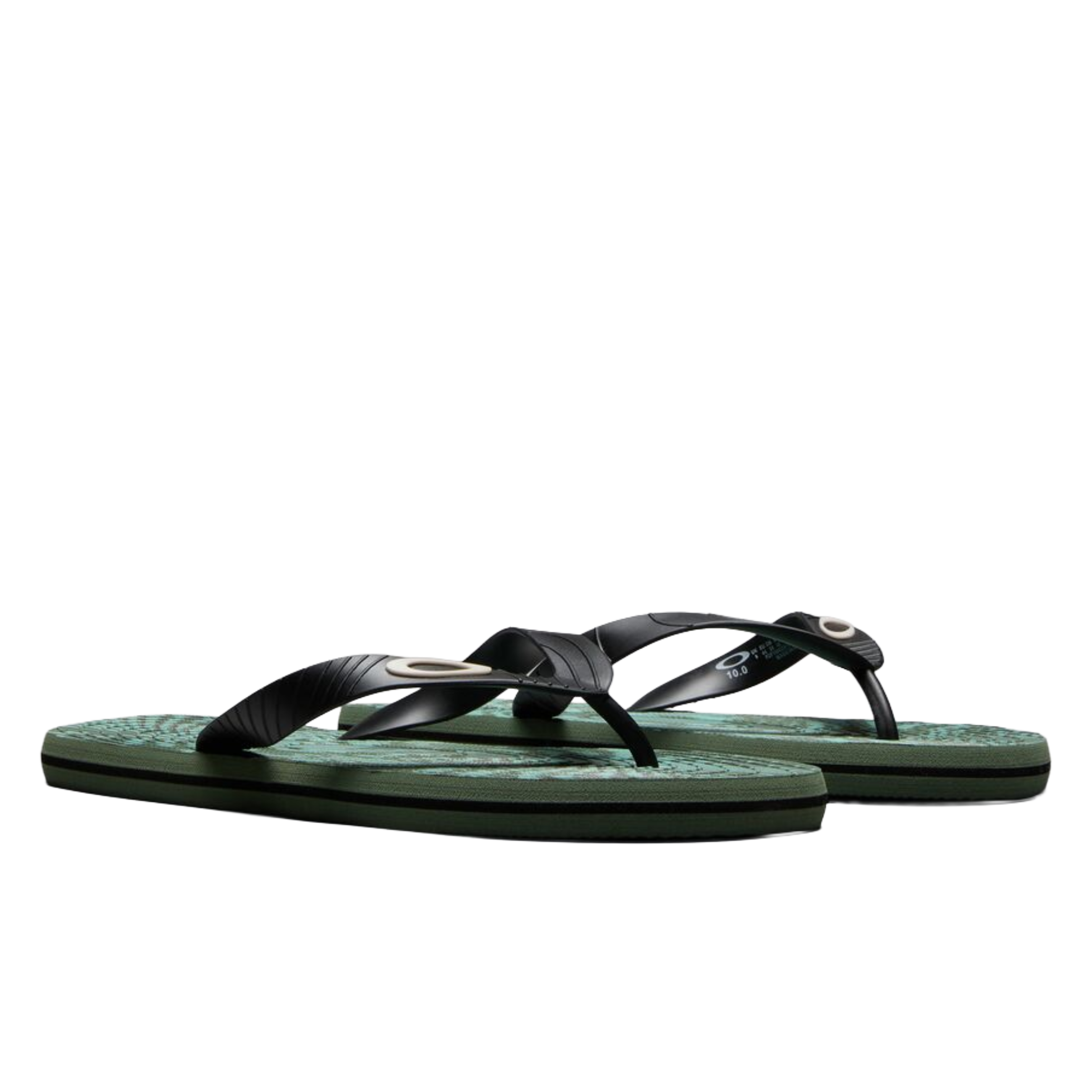 Oakley Catalina Flip Flop Faded Green Hibiscus Str