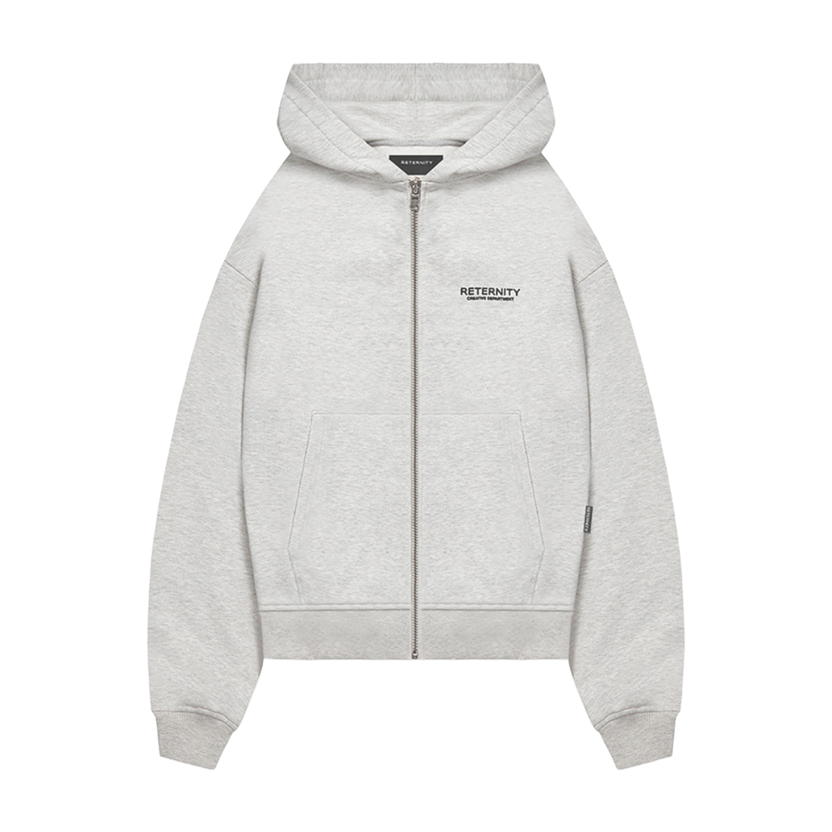 Reternity Creative Dept Zip Hoodie Melange Grey