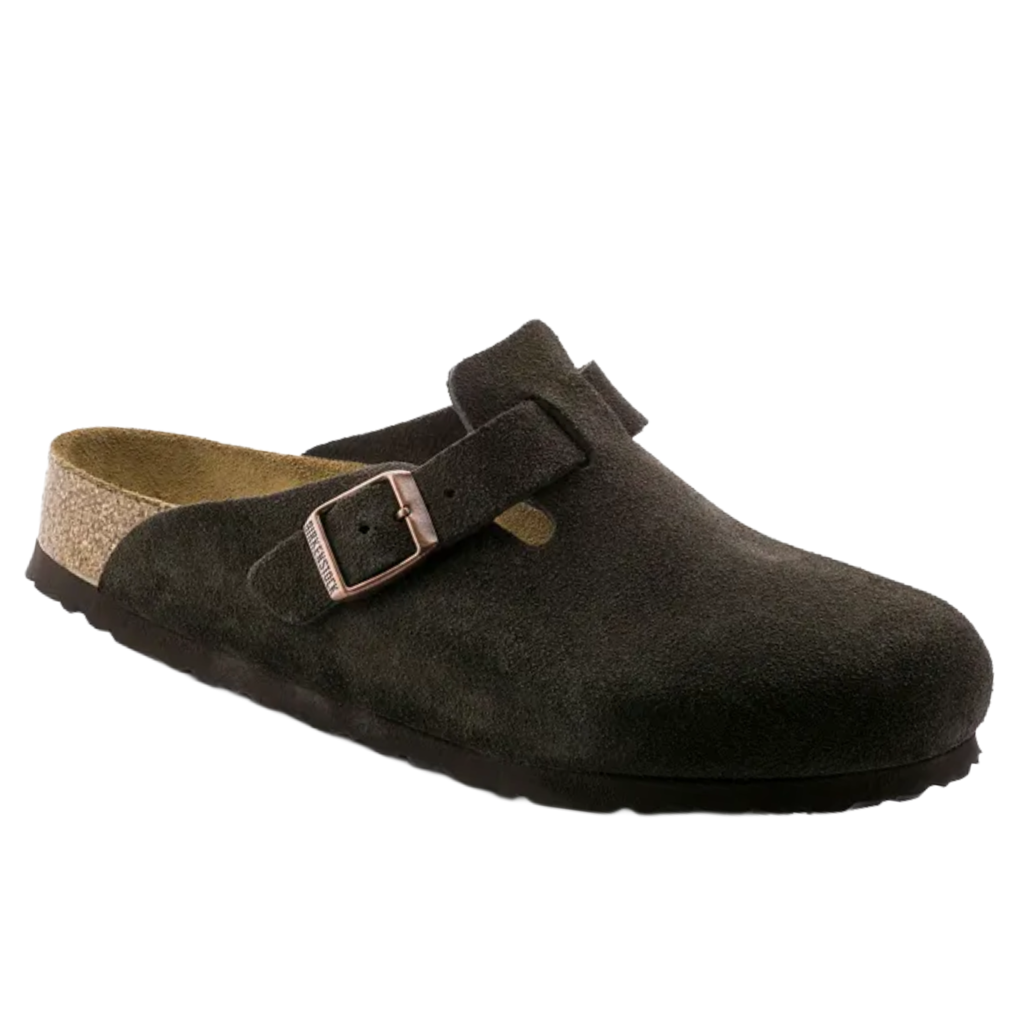 Birkenstock Boston Soft Footbed Suede Leather Unisex Mocha
