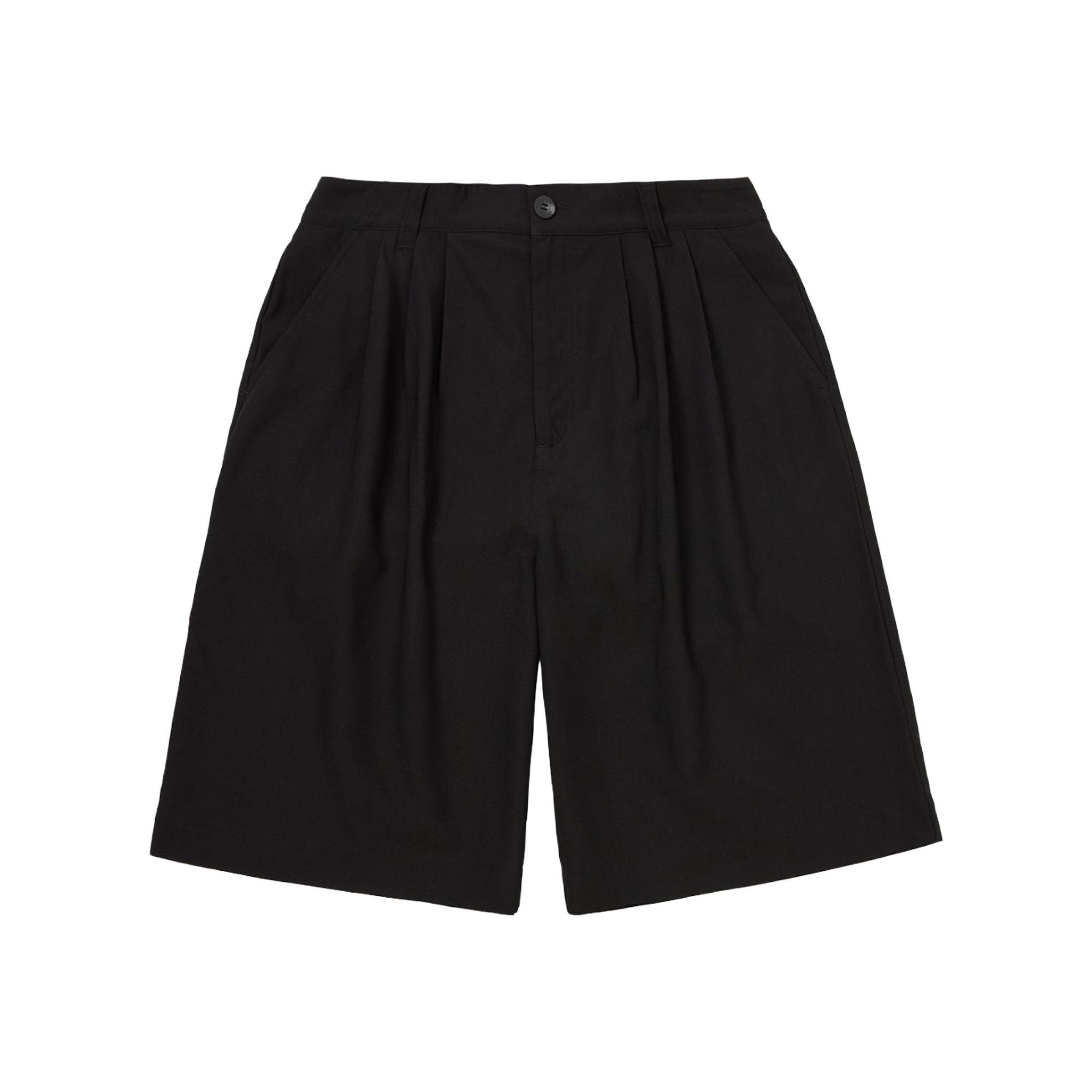 SCRT The Triple Pleat Shorts Black