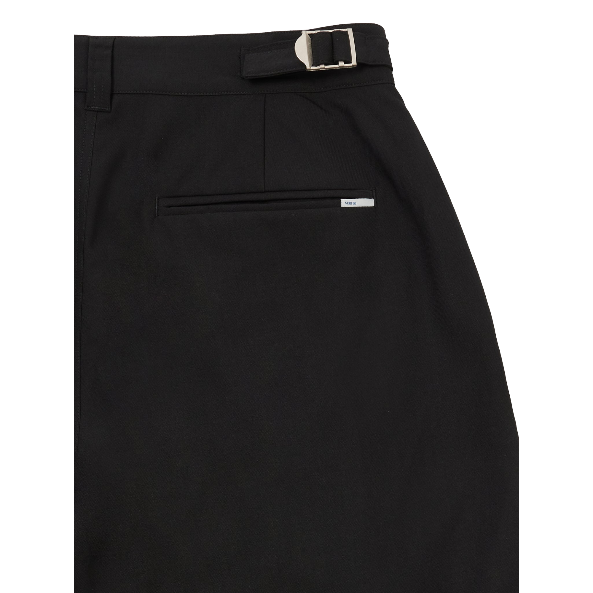 SCRT The Triple Pleat Shorts Black