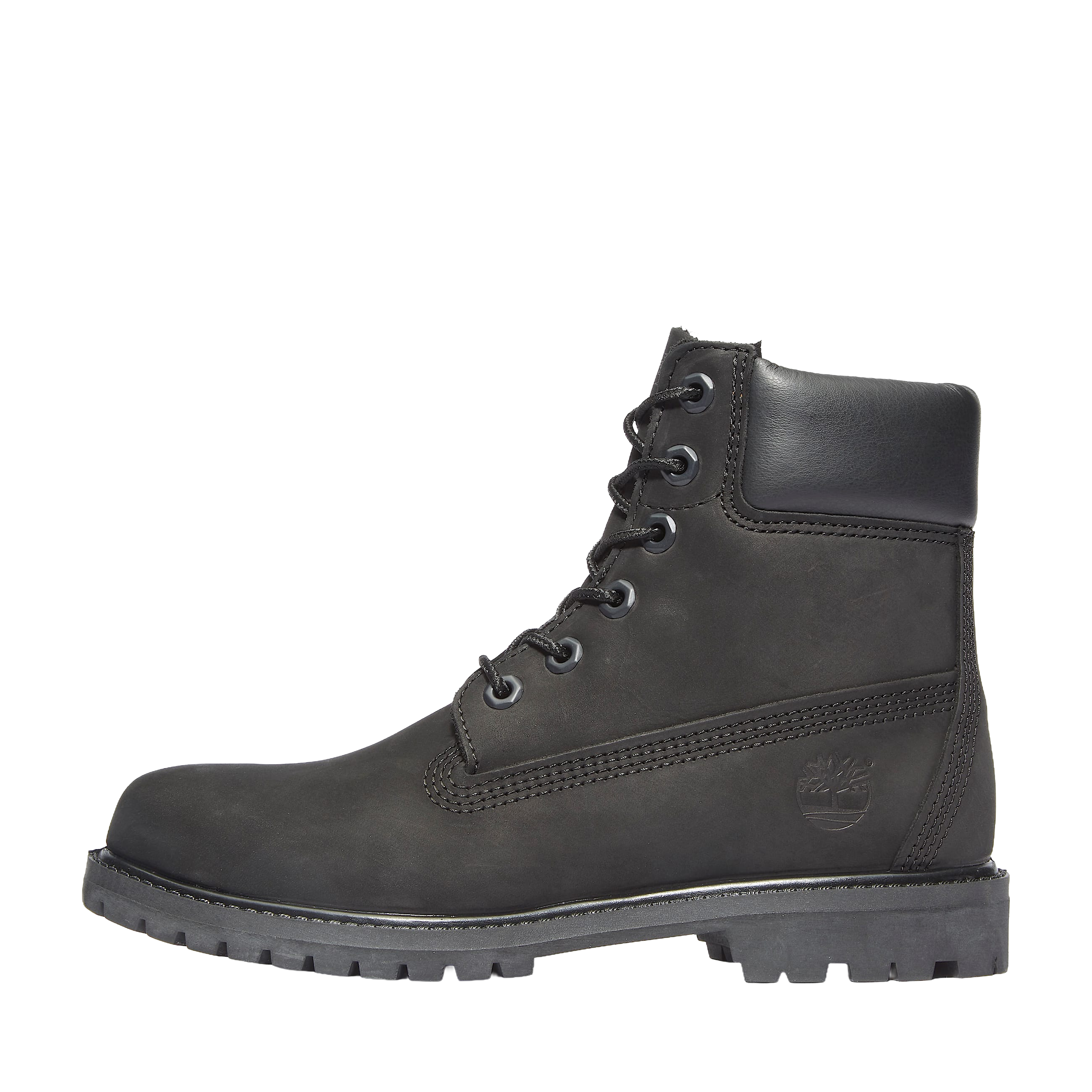 Timberland Premium 6 Inch Lace Up Waterproof Boot Black Leather Wmns
