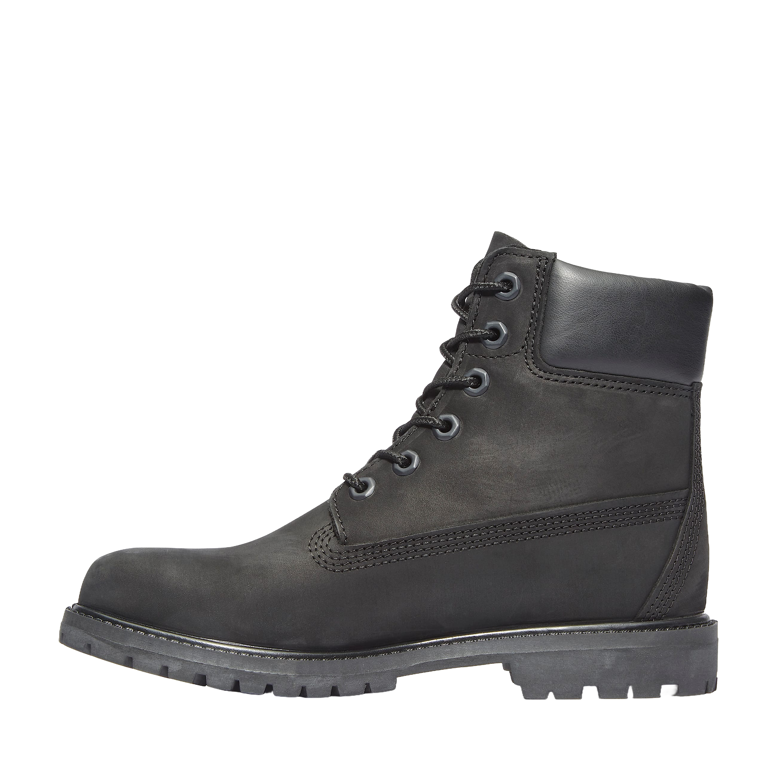 Timberland Premium 6 Inch Lace Up Waterproof Boot Black Leather Wmns