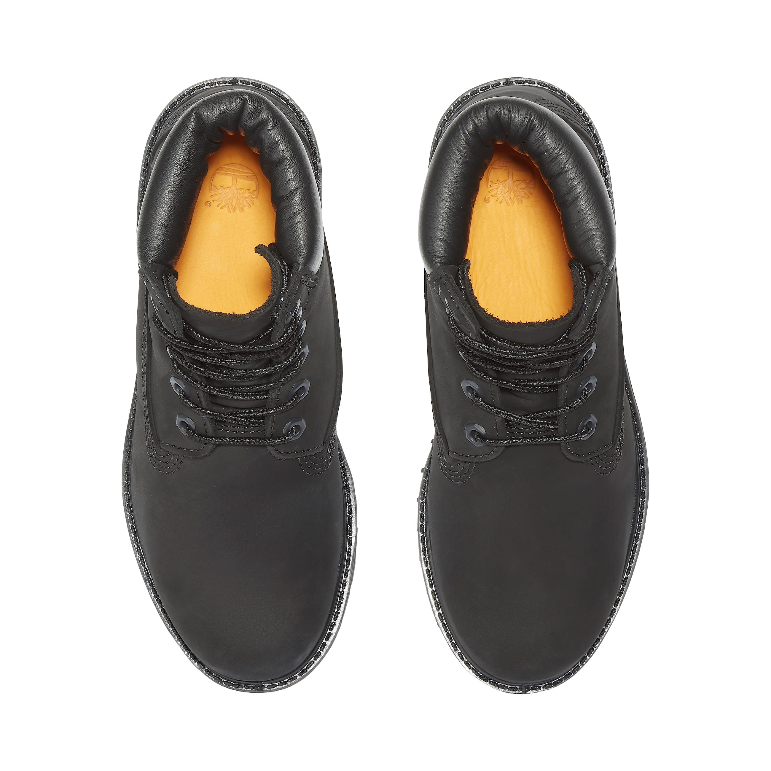 Timberland Premium 6 Inch Lace Up Waterproof Boot Black Leather Wmns