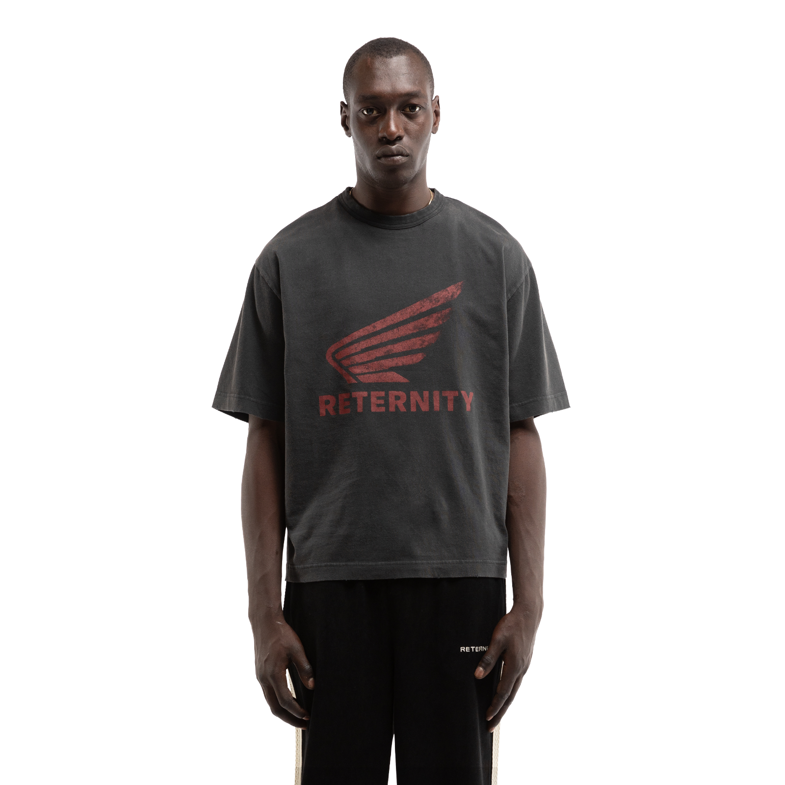 Reternity AÉRO REGULAR FIT T-SHIRT WASHED BLACK
