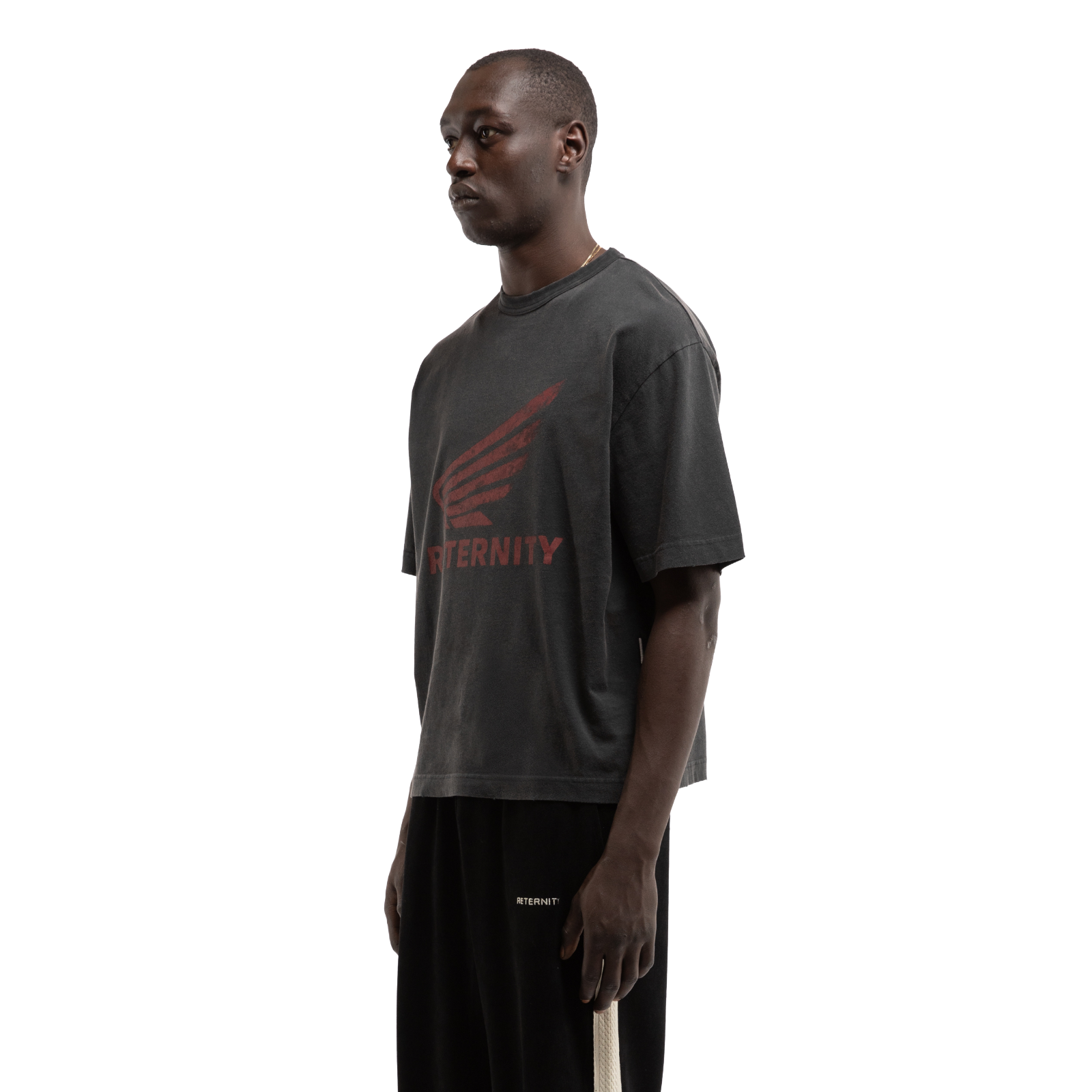 Reternity AÉRO REGULAR FIT T-SHIRT WASHED BLACK