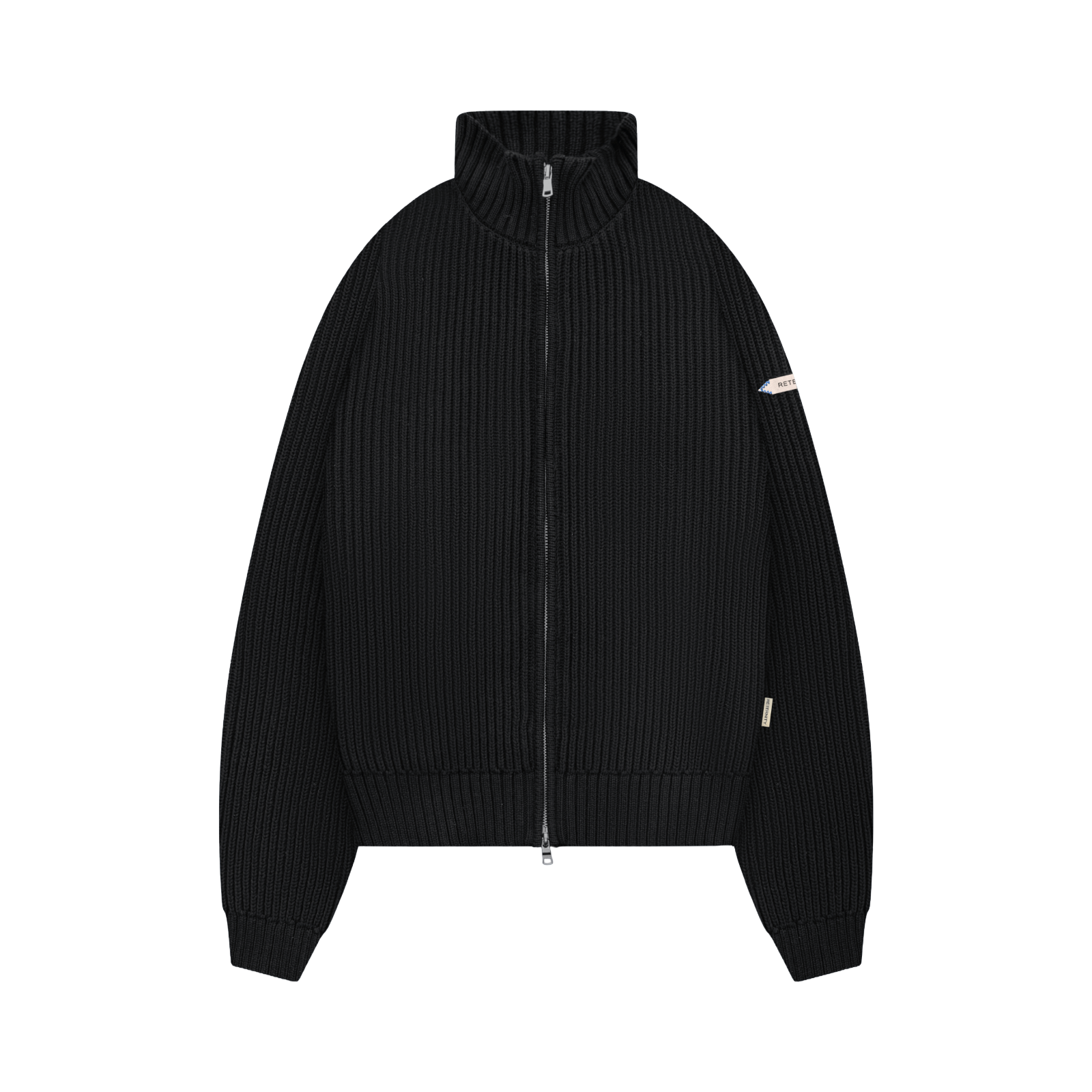 Reternity L’ATELIER LINE KNIT ZIPPER BLACK