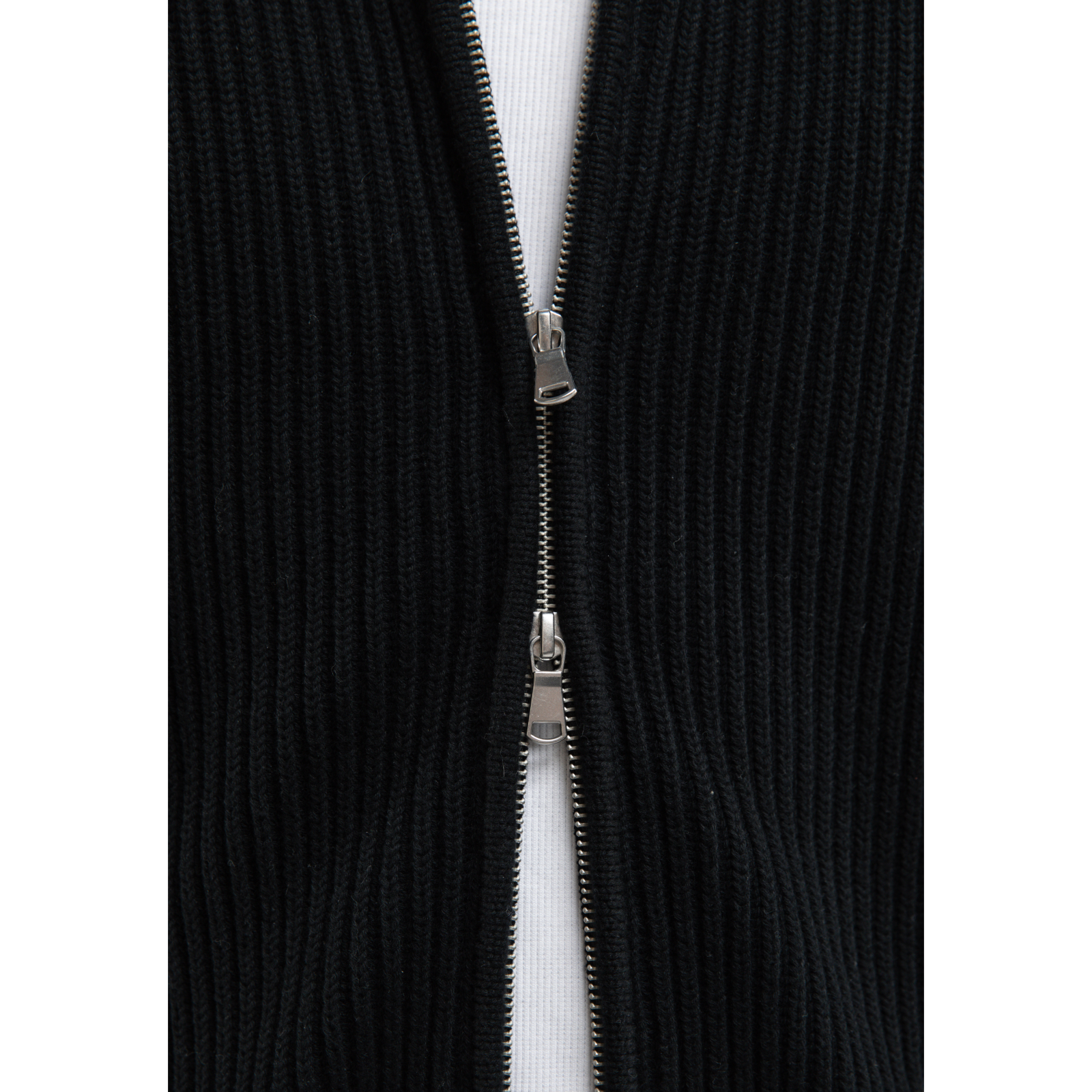 Reternity L’ATELIER LINE KNIT ZIPPER BLACK