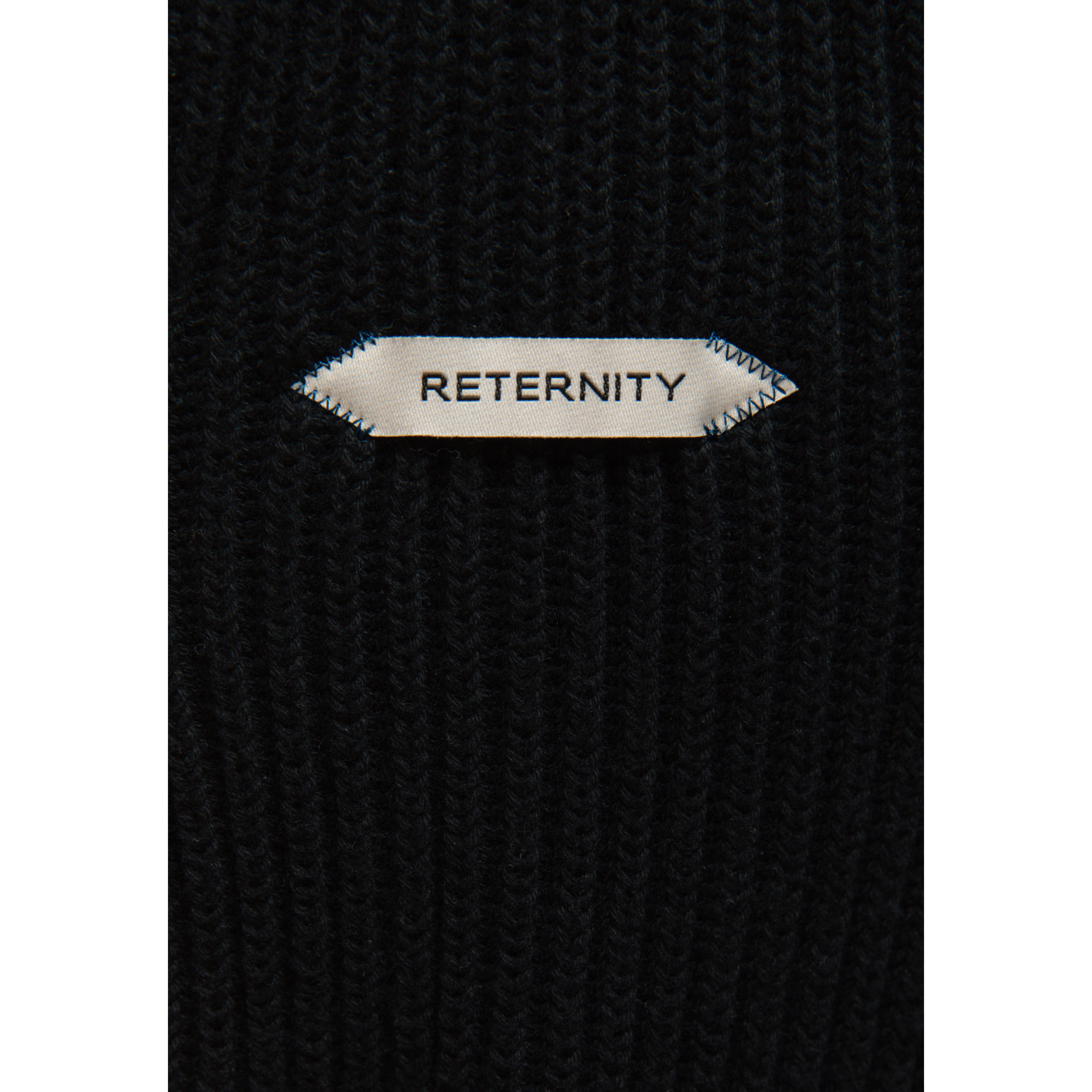 Reternity L’ATELIER LINE KNIT ZIPPER BLACK