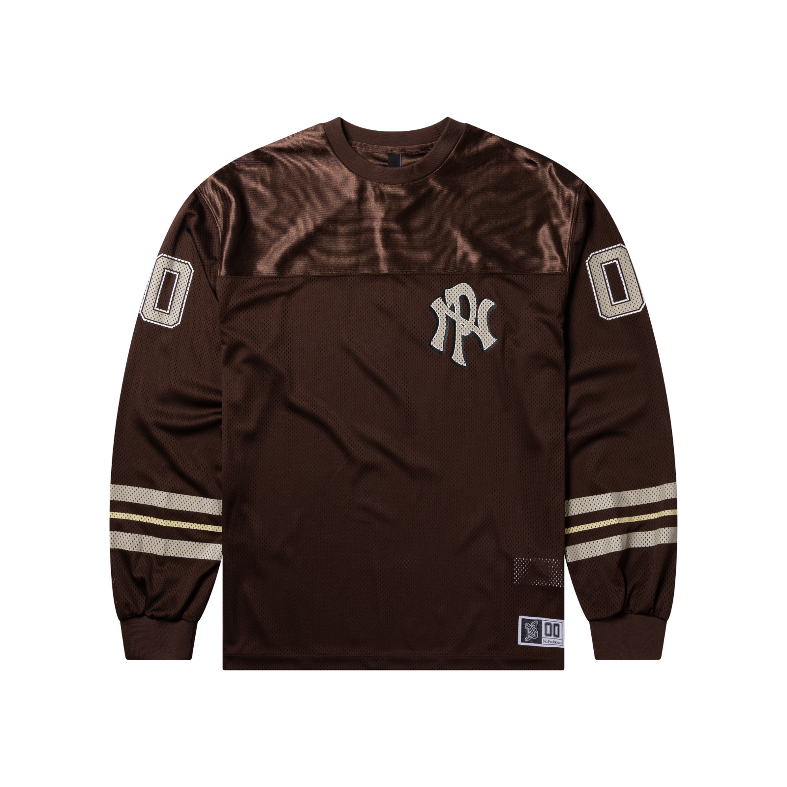 No Problemo Nyp Sports Poly Ls Jersey Brown